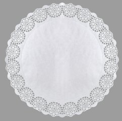 ZENKER Prtički papirnati 36 cm, Okrogli, 15 kosov