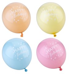 Balon Happy birthday, 25cm, 8/1