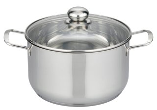 Lonec s steklenim pokrovom, visok Ø24cm, 5,4L, Brillant
