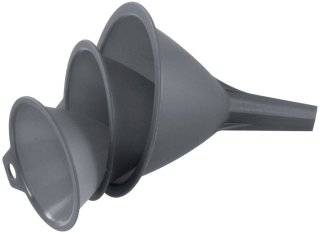 Plastični lijaki, tridelni set: 8,9,11 cm