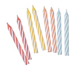 Svečke za torto 8/1 s podstavkom Happy Birthday